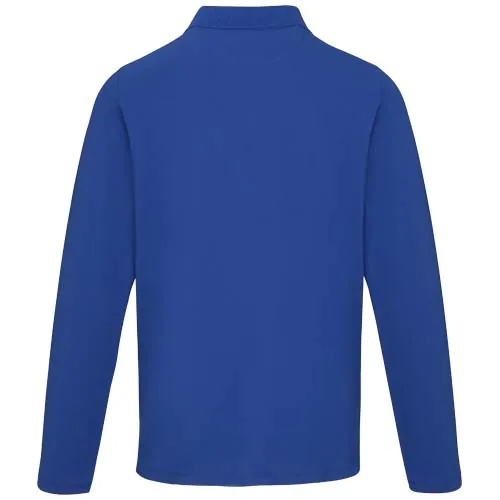 azul Polo de manga larga para hombre de 180 g/m² Calgary