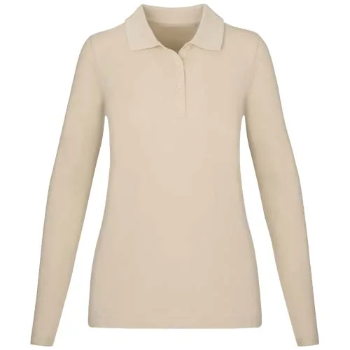arenisca Polo de manga larga para mujer de 180 g/m² Calgary