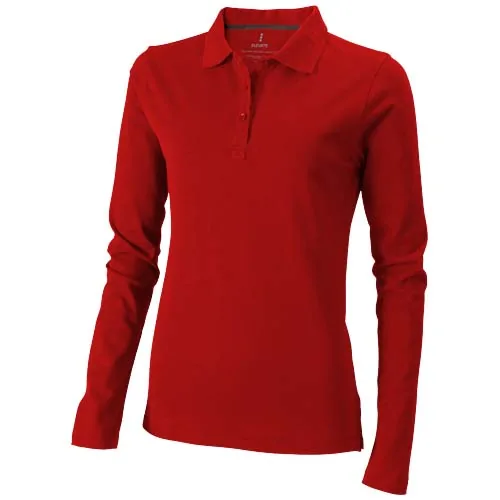 rojo Polo de manga larga para mujer de 180 g/m² Calgary