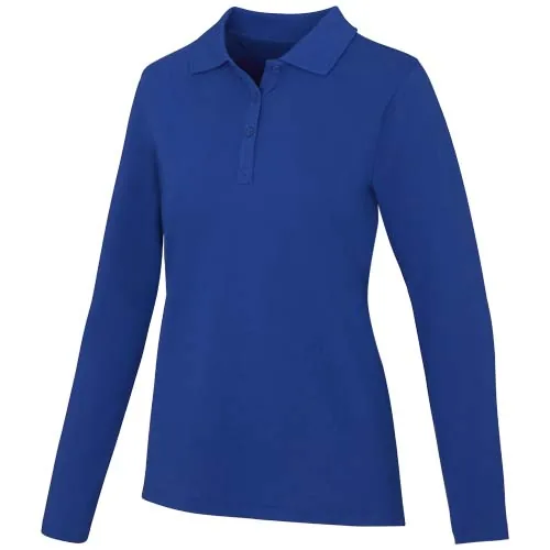azul Polo de manga larga para mujer de 180 g/m² Calgary