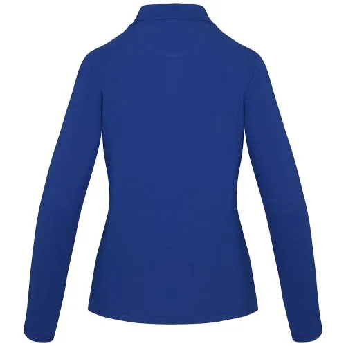 azul Polo de manga larga para mujer de 180 g/m² Calgary