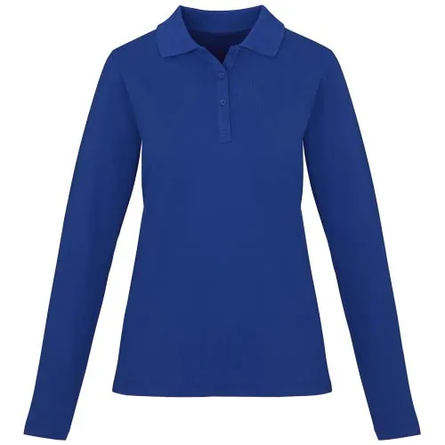 azul Polo de manga larga para mujer de 180 g/m² Calgary