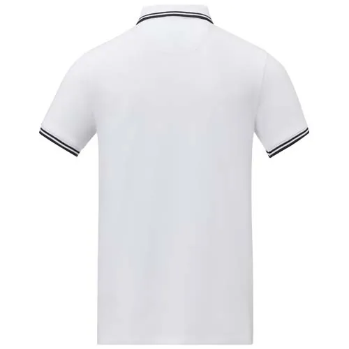 Polo de manga corta con ribete para hombre 