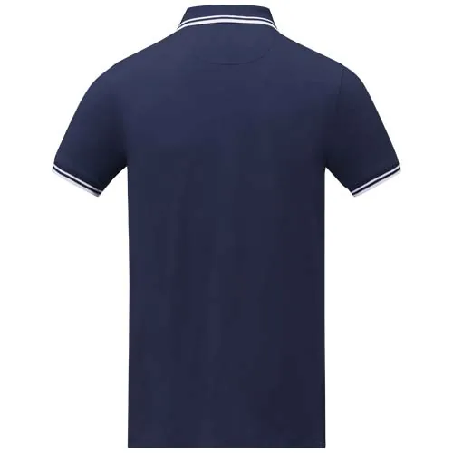 Polo de manga corta con ribete para hombre 