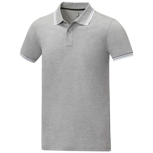 Polo de manga corta con ribete para hombre 