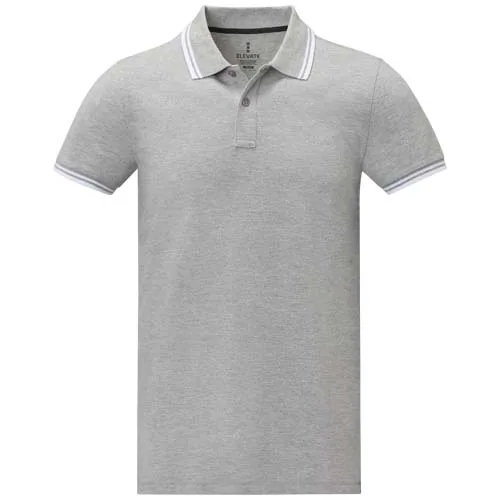 Polo de manga corta con ribete para hombre 