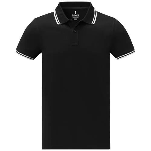 Polo de manga corta con ribete para hombre 