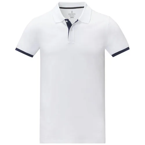 Polo de manga corta de dos tonos para hombre 
