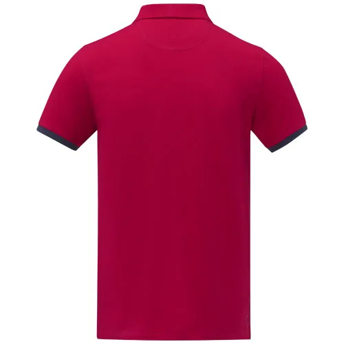 Polo de manga corta de dos tonos para hombre 