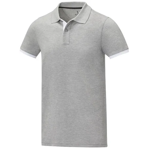 Polo de manga corta de dos tonos para hombre 