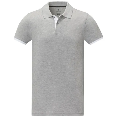 Polo de manga corta de dos tonos para hombre 