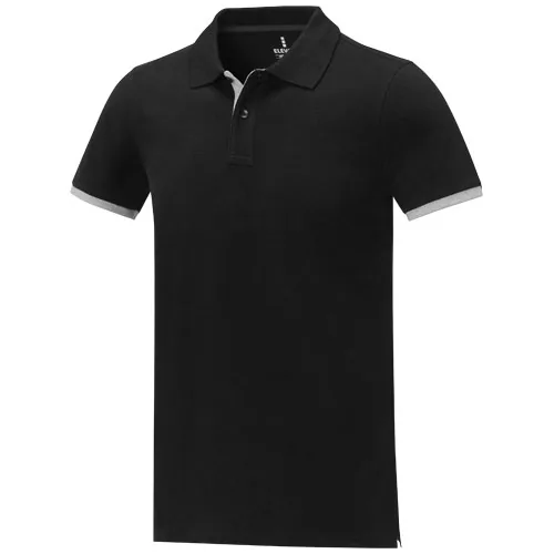 Polo de manga corta de dos tonos para hombre 