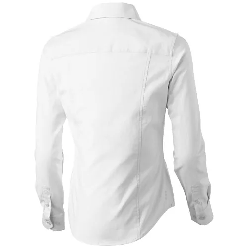 Camisa tipo Oxford de manga larga de mujer 