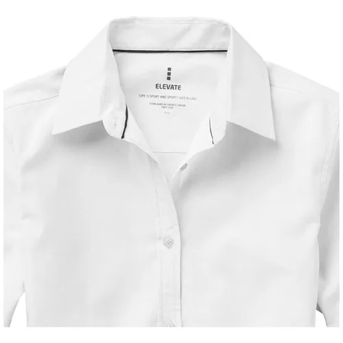 Camisa tipo Oxford de manga larga de mujer 