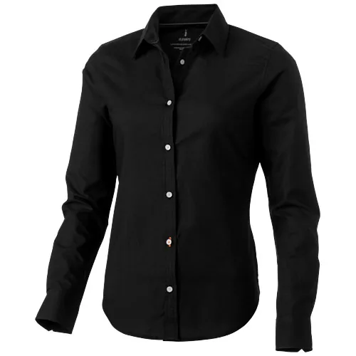 Camisa tipo Oxford de manga larga de mujer 