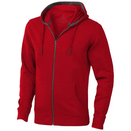 rojo Sudadera con capucha y cremallera unisex de 300 g/m² Arora