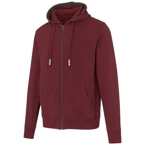 burdeos intenso Sudadera con capucha y cremallera unisex de 300 g/m² Arora