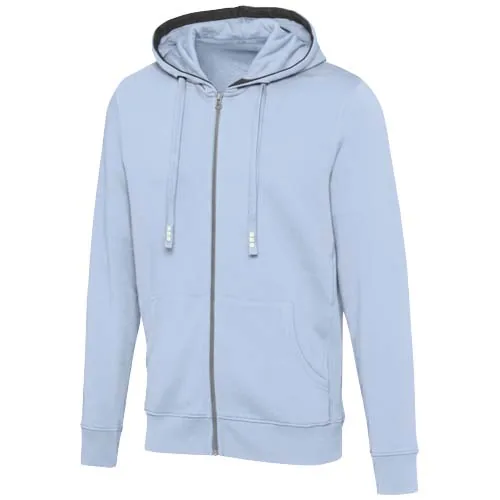 azul niebla Sudadera con capucha y cremallera unisex de 300 g/m² Arora