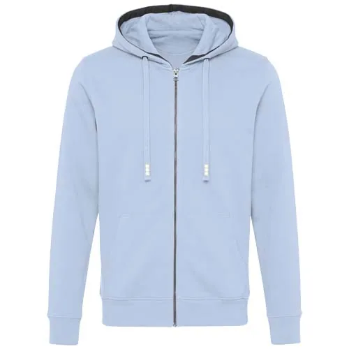 azul niebla Sudadera con capucha y cremallera unisex de 300 g/m² Arora