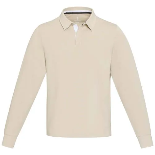 Sudadera tipo polo de rugby unisex 