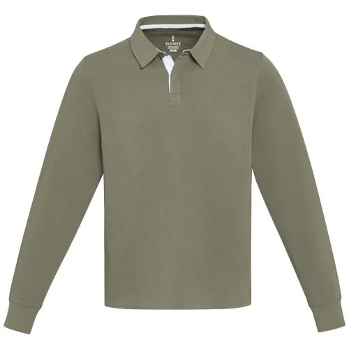 Sudadera tipo polo de rugby unisex 