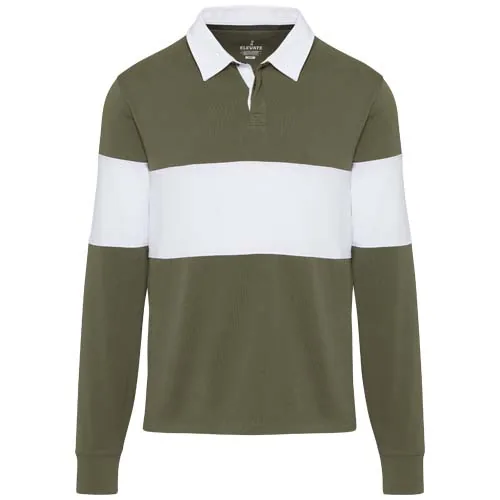 Sudadera tipo polo de rugby unisex 