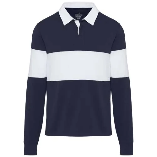 Sudadera tipo polo de rugby unisex 