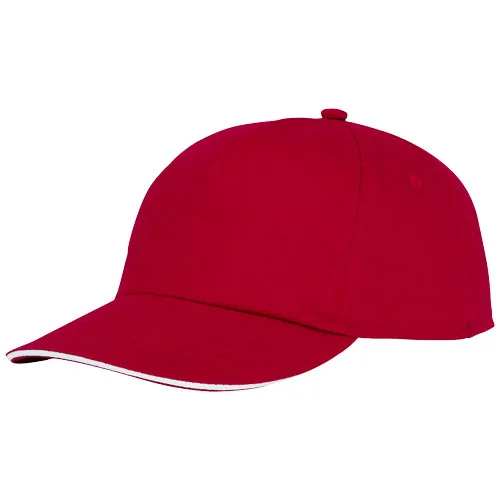 GORRA DE 5 PANELES CON RIBETE 