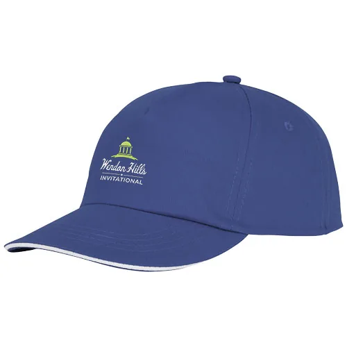 Gorra de 5 paneles con ribete 