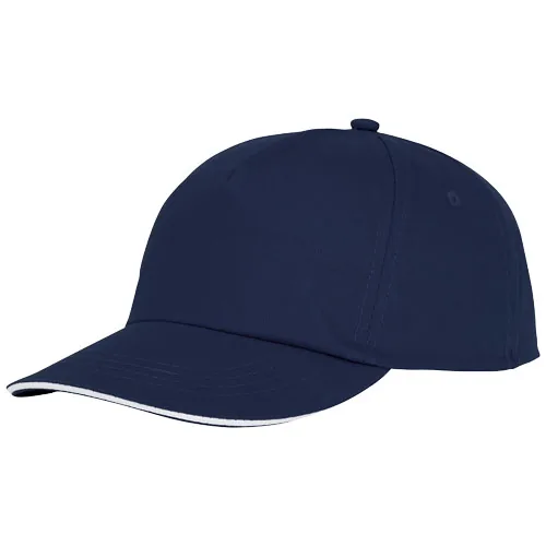 Gorra de 5 paneles con ribete 
