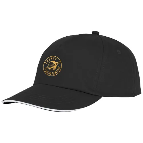 Gorra de 5 paneles con ribete 