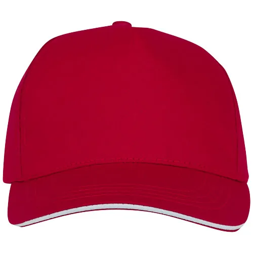 Gorra de 5 paneles con ribete 