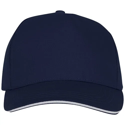 Gorra de 5 paneles con ribete 