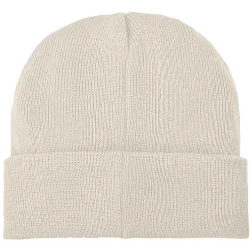 Gorro de lana con parche 