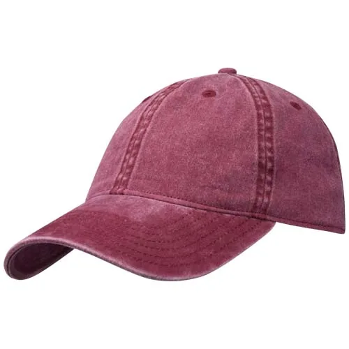 Gorra lavada de 6 paneles 
