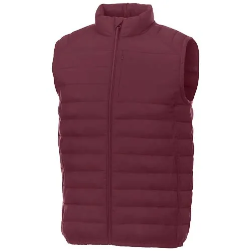 burdeos intenso Chaleco aislante de material reciclado para hombre Pallas