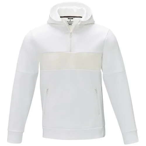 Jersey anorak con capucha con media cremallera para hombre 