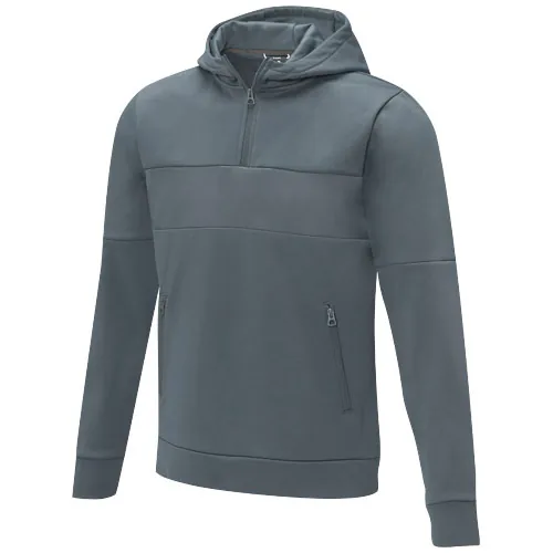 Jersey anorak con capucha con media cremallera para hombre 