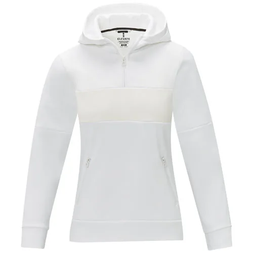 Sudadera anorak con capucha con media cremallera para mujer 