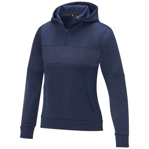 Sudadera anorak con capucha con media cremallera para mujer 