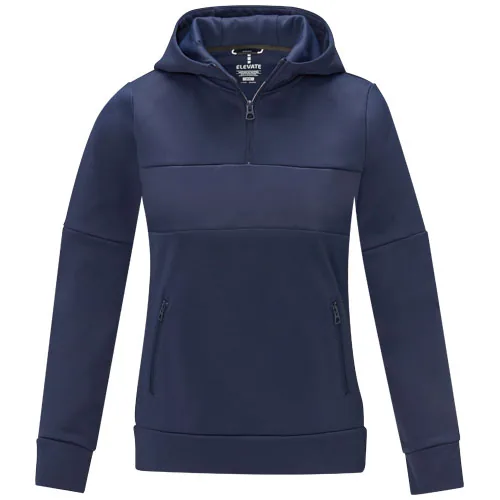 Sudadera anorak con capucha con media cremallera para mujer 