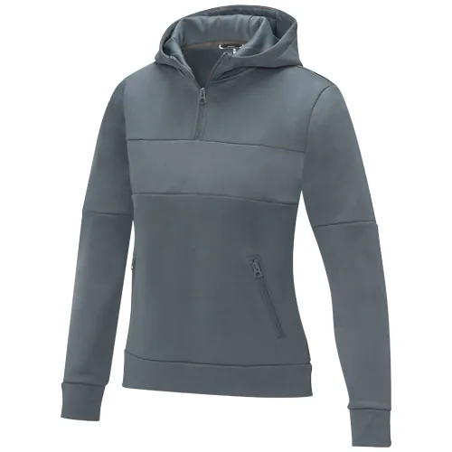 Sudadera anorak con capucha con media cremallera para mujer 