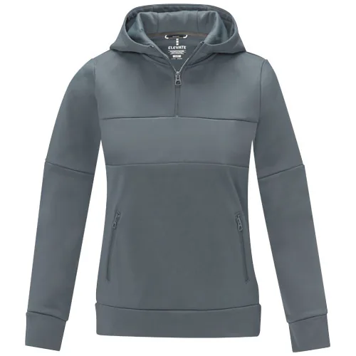 Sudadera anorak con capucha con media cremallera para mujer 
