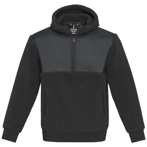 Sudadera unisex de tejido polar sherpa reciclado 