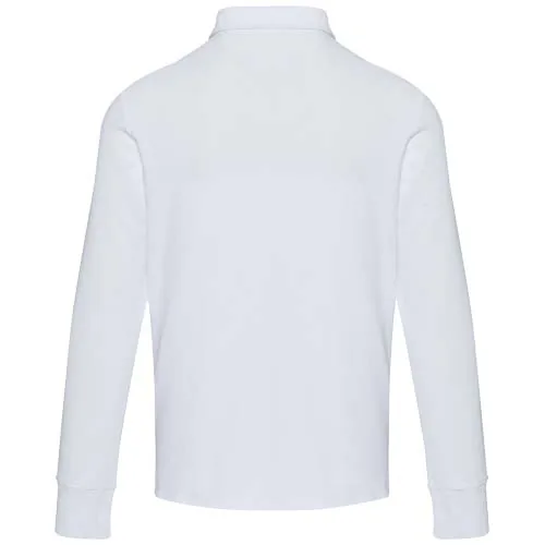 Polo unisex de manga larga y media cremallera 