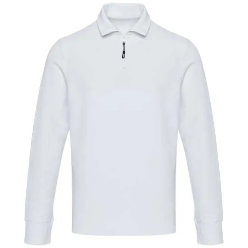 Polo unisex de manga larga y media cremallera 