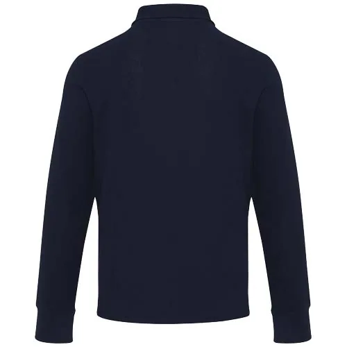 Polo unisex de manga larga y media cremallera 