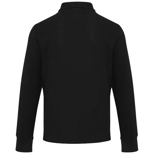 Polo unisex de manga larga y media cremallera 