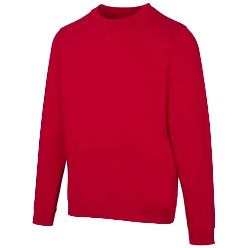 rojo Jersey de cuello redondo de material reciclado orgánico con certificado OCS unisex de 280 g/m² Jasper