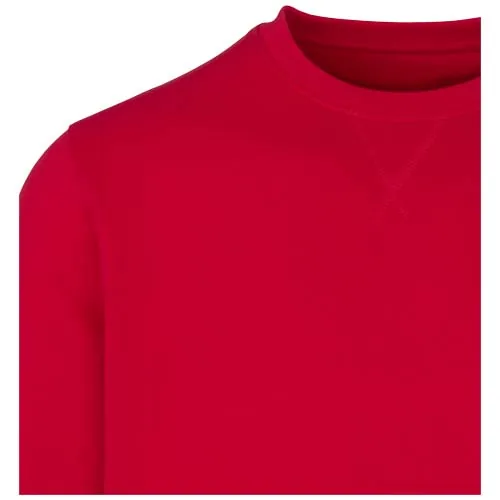rojo Jersey de cuello redondo de material reciclado orgánico con certificado OCS unisex de 280 g/m² Jasper
